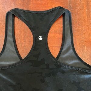 Lululemon Black Camo Racerback Tank